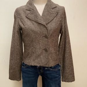 Brown cropped jacket